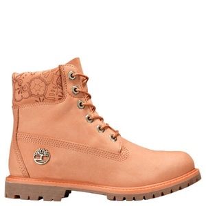 Peach Timberland Waterproof Boots 6.5